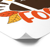 Fall Means Football Poster (Ecke)