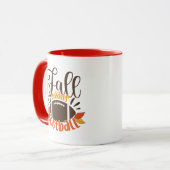Fall Means Football Tasse (Vorderseite Links)