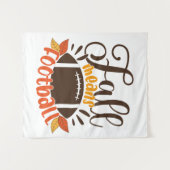 Fall Means Football Wandteppich (Vorderseite (Horizontal))