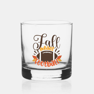 Fall Means Football Whiskyglas