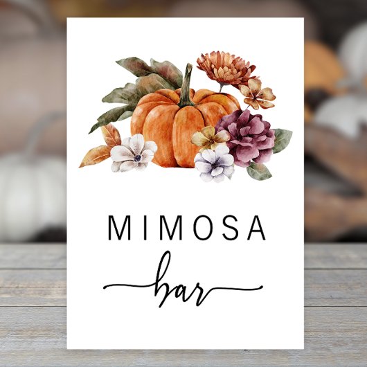 Fall Mimosa Bar Poster