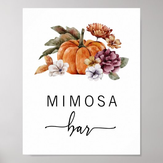 Fall Mimosa Bar Poster (Vorne)