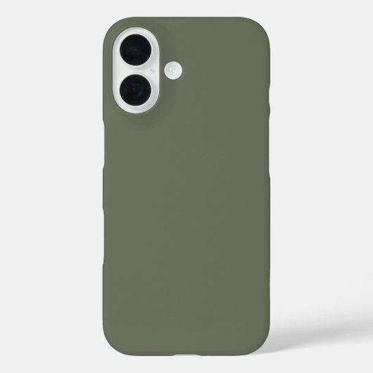 Fall Minimalistisch Moss Green iPhone 16 - Anpasse Case-Mate iPhone Hülle (Rückseite)