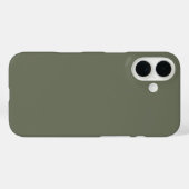 Fall Minimalistisch Moss Green iPhone 16 - Anpasse Case-Mate iPhone Hülle (Rückseite (Horizontal))
