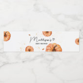 Fall Minimalistische Pumpkin Baby Dusche Flasche E Wasserflaschenetikett (Einzelnes Label)