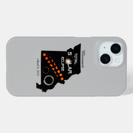 Fall Missouri Solar Eclipse iPhone Case-Mate iPhone Hülle (Rückseite (Horizontal))