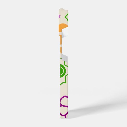 Fall mit dem iPhone-Monogram-Power der abstrakten  iPhone Hülle (Linke Seite)