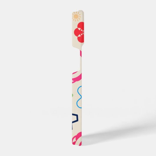 Fall mit dem iPhone-Monogram-Power der abstrakten  iPhone Hülle (Rechte Seite)