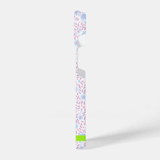 Fall mit floralen Personalisierten Namen iPhone iPhone Hülle (Linke Seite)