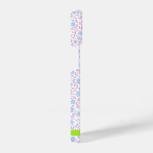 Fall mit floralen Personalisierten Namen iPhone iPhone Hülle (Rechte Seite)