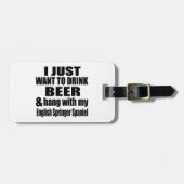 Fall mit meinem englischer SpringerSpaniel Gepäckanhänger (Vorderseite horizontal)