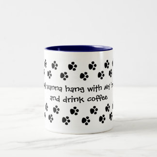 Fall mit meinem Schlittenhund Zweifarbige Tasse