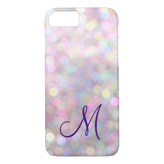 Fall mit Monogramm Sparkle iPhone 7 Case-Mate iPhone Hülle (Rückseite)