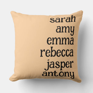 Fall mit personalisiertem Familiennamen-Theme Kissen