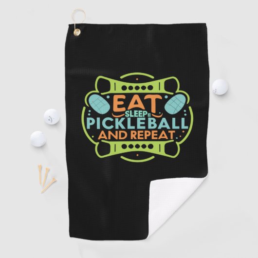 Fall mit Pickleball Golfhandtuch (Insitu)