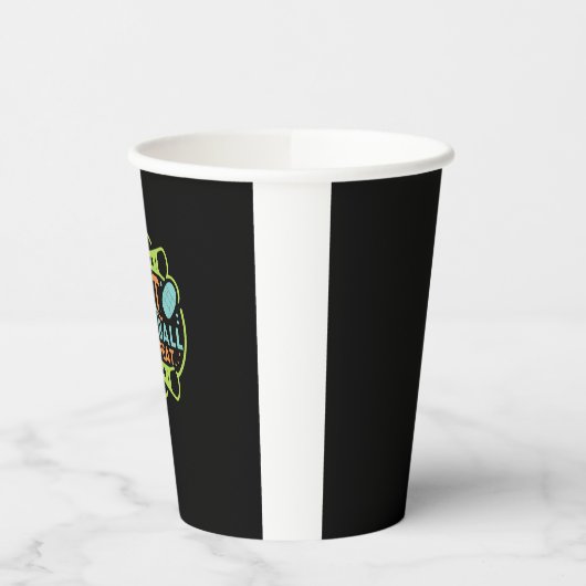 Fall mit Pickleball Pappbecher (Links)