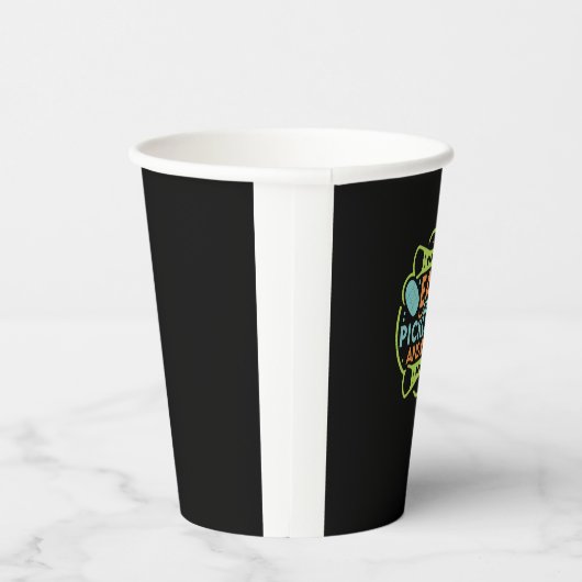 Fall mit Pickleball Pappbecher (Rechts)