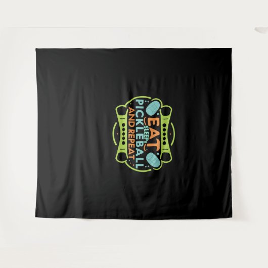 Fall mit Pickleball Wandteppich (Vorderseite (Horizontal))