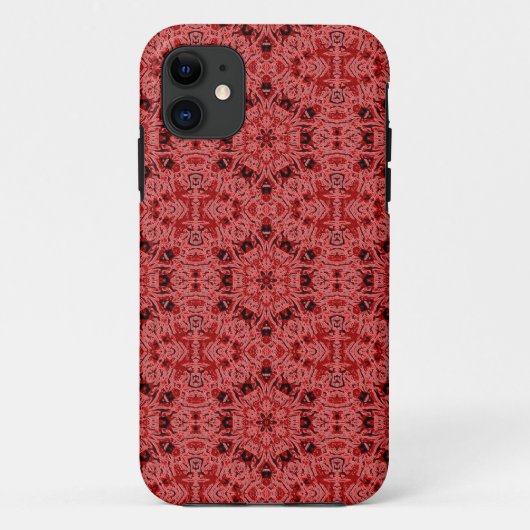 Fall mit rotem Hexagramm Case-Mate iPhone Hülle (Rückseite)