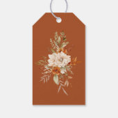 Fall Modern Terracotta Wedding Vielen Dank Geschenkanhänger (Rückseite)