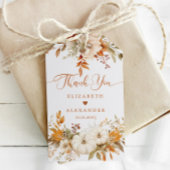 Fall Modern Terracotta Wedding Vielen Dank Geschenkanhänger