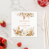 Fall Moderne rustikale Hochzeit Serviette (Beispiel)