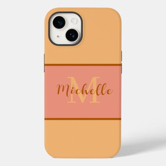 Fall Monogram Case-Mate iPhone 14 Case-Mate iPhone Hülle (Rückseite)