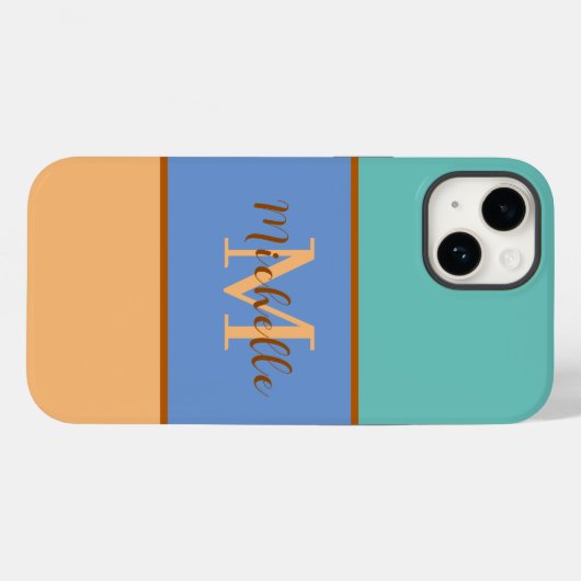 Fall Monogram Case-Mate iPhone 14 Hülle (Rückseite (Horizontal))