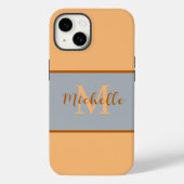 Fall Monogram Case-Mate iPhone 14 Hülle (Rückseite)