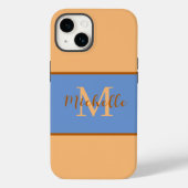 Fall Monogram Case-Mate iPhone 14 Hülle (Rückseite)