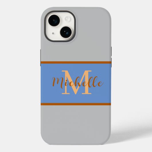 Fall Monogram Case-Mate iPhone 14 Hülle (Rückseite)