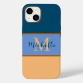 Fall Monogram Case-Mate iPhone 14 Hülle (Rückseite)