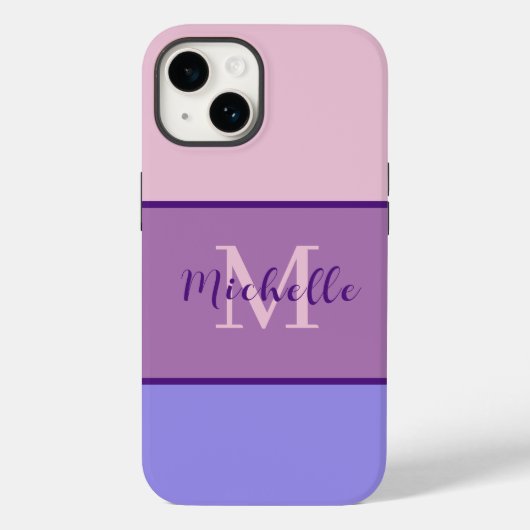 Fall Monogram Case-Mate iPhone 14 Hülle (Rückseite)