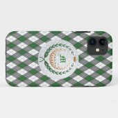 Fall Monogram Green, Graue Raute iPhone 5 Case-Mate iPhone Hülle (Rückseite (Horizontal))