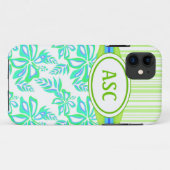 Fall Monogram Hibiskus Blume iPhone 5 Case-Mate iPhone Hülle (Rückseite (Horizontal))