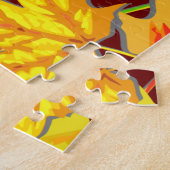 Fall Monogramm Ahorn Blätter Herbstblatt Muster Puzzle (Seite)