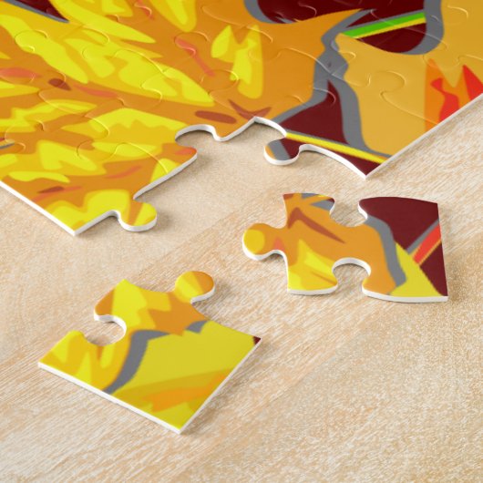 Fall Monogramm Ahorn Blätter Herbstblatt Muster Puzzle (Seite)