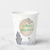 Fall Moon Hexe Spooky House Babydusche Pappbecher (Rückseite)