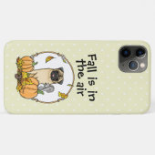 Fall Mops Hund (fawn) Pumpkins Blätter Niedlich Case-Mate iPhone Hülle (Rückseite (Horizontal))