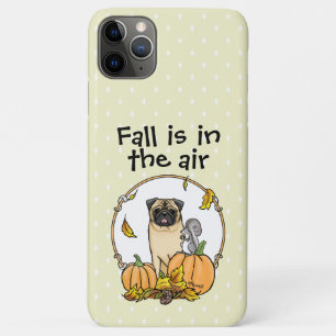 Fall Mops Hund (fawn) Pumpkins Blätter Niedlich Case-Mate iPhone Hülle