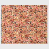 Fall Morris-Blätter Geschenkpapier (Flach)