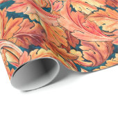 Fall Morris-Blätter Geschenkpapier (Rolleneckpunkt)