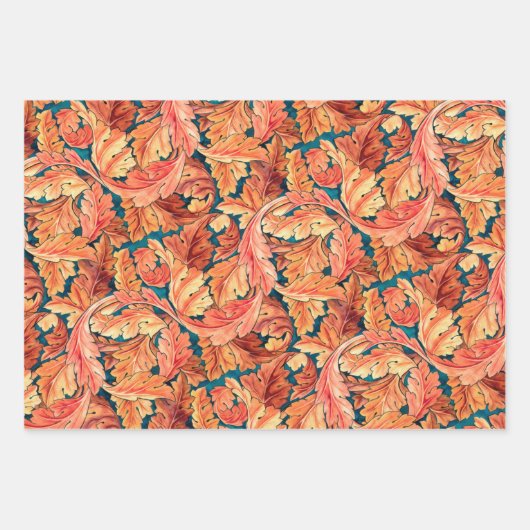 Fall Morris-Blätter Geschenkpapier Set (Vorderseite 2)