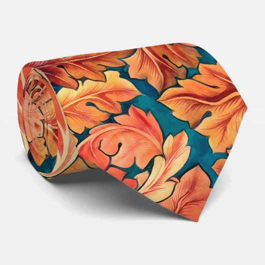 Fall Morris-Blätter Krawatte (Gerollt)