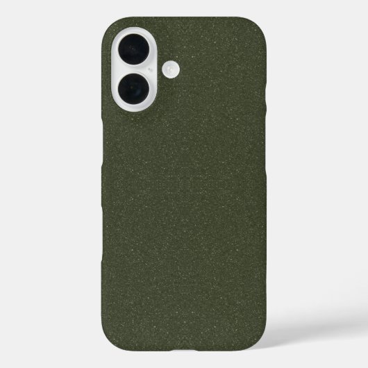 Fall Moss Green Glitzer iPhone 16 - individuell an Case-Mate iPhone Hülle (Rückseite)