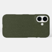 Fall Moss Green Glitzer iPhone 16 - individuell an Case-Mate iPhone Hülle (Rückseite (Horizontal))