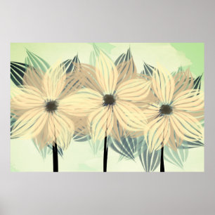 Fall Motion Blume Kunst Poster