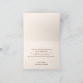 Fall Mountain Forest Hochzeit Danke Karte (Innenseite)