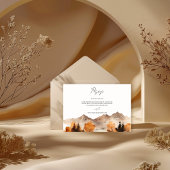 Fall Mountain Wedding Rsvp Card Karte