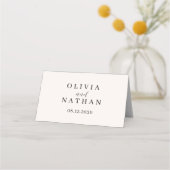 Fall Mountain Wedding Tischnummer Platzkarte (Rückseite)